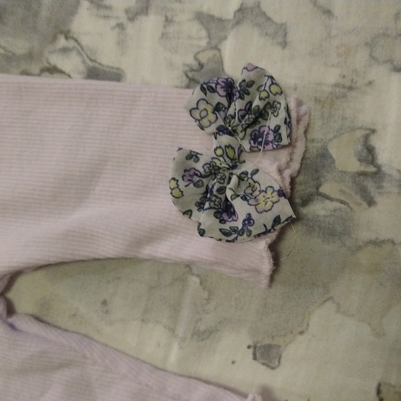 size 6/9M baby girls rib bow leggings - Picture 13 of 15